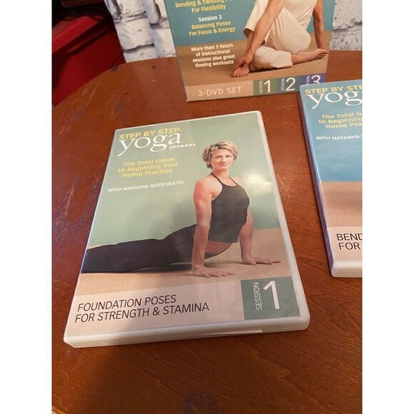 Yoga Journal Step by Step 3 DVD Set ~ Natasha Rizopoulos - Picture 4 of 10